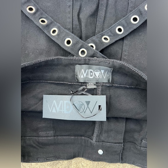 Dolls Kill Widow Black Maxi Bondage Straps Goth Maxi Skirt NEW WITH TAGS XXL 2X - Picture 3 of 4